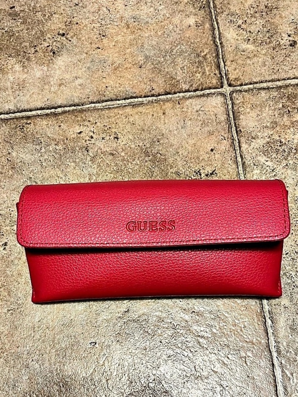 GUESS Red glasses case